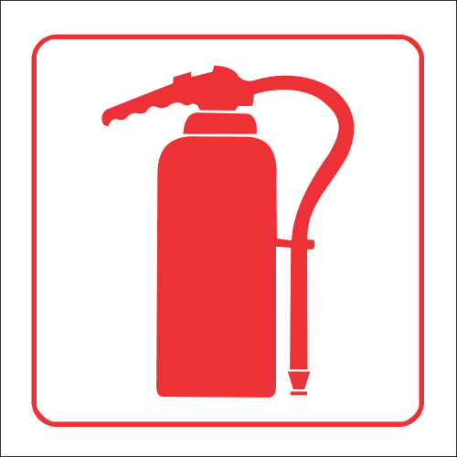 FB2 - Fire Extinguisher Safety Sign 290mm x290mm
